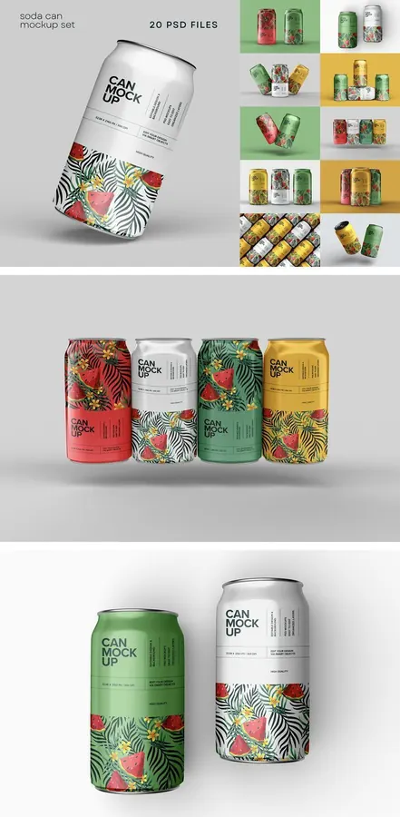 Can packaging mockups